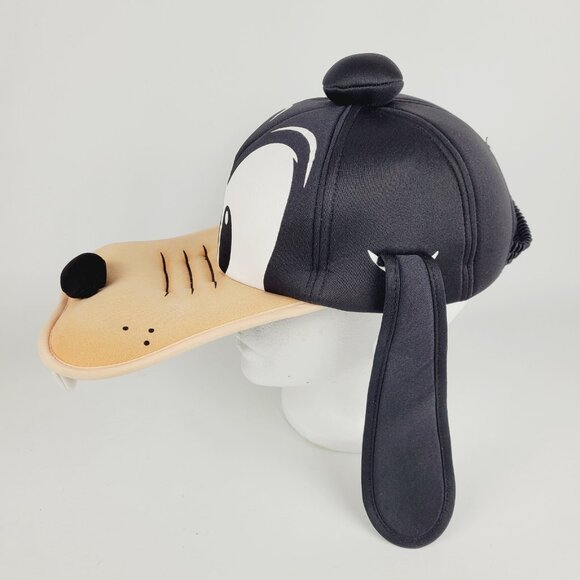 RARE Disney Parks Plush Pluto Character With Ears and Teeth Cap Hat Adult Size - Picture 3 of 11